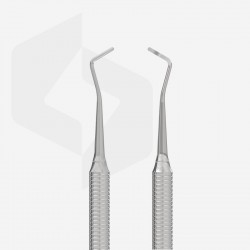 Instrument pentru pedichiura Staleks cu 2 capete, chiureta dubla, PP-10/1